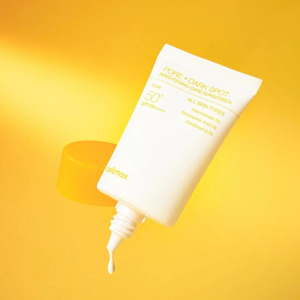 SPF50+ Brightening Pore Care Sunscreen 50ml - Lightweight UV Protection