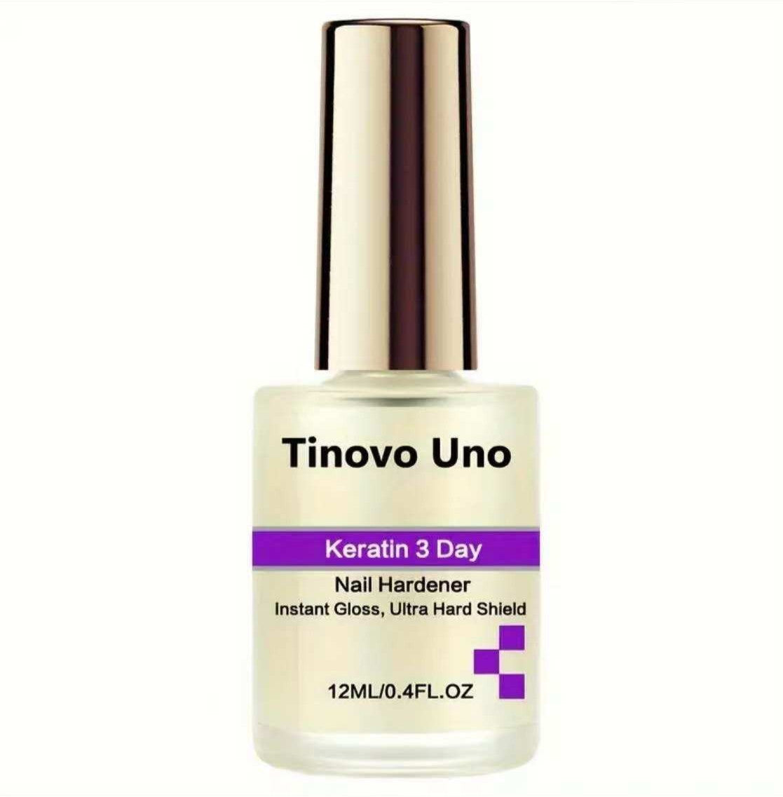 Tinovo Uno Keratin 3 Day Nail Growth & Hardener - Instant Gloss Strengthener