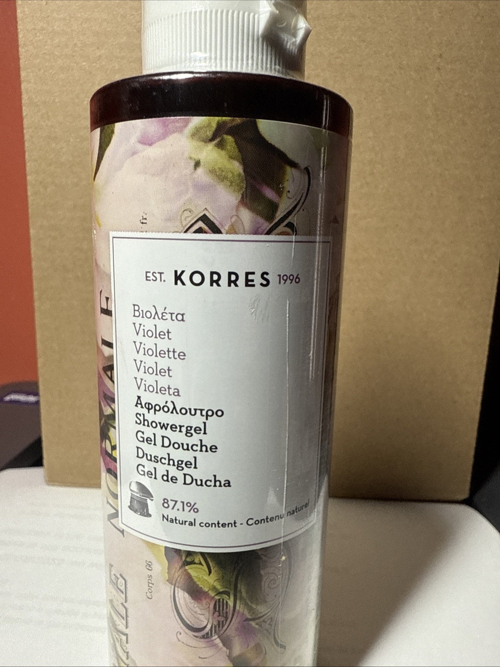 KORRES Violet Shower Gel 8.45 oz Pack of 2 | Moisturizing Body Wash