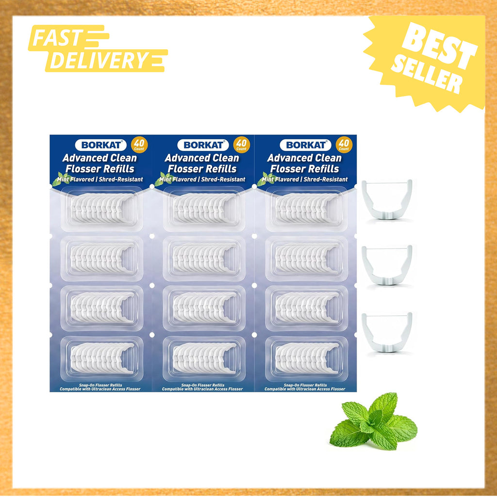Dental Flosser Refill Heads Compatible with Reach Ultraclean Access - 30 Pack