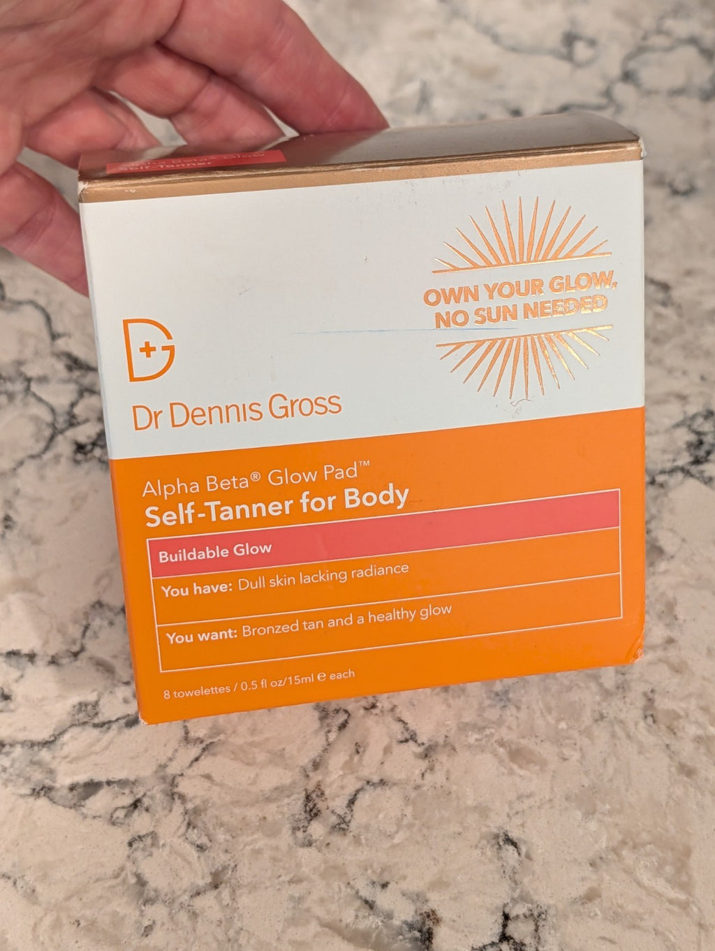 Self-Tanner Towelettes for Body - 2 Boxes of Alpha Beta Glow Pads