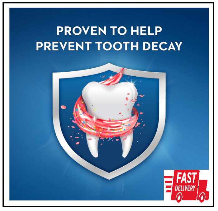 Kids Cavity Protection Toothpaste Sparkle Fun 4.6 Oz Pack of 3