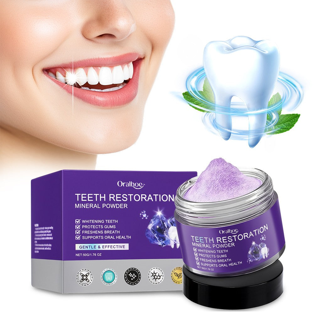 Purple Powder - Mineral Tooth Restorer for Bright Smile & Fresh Breath
