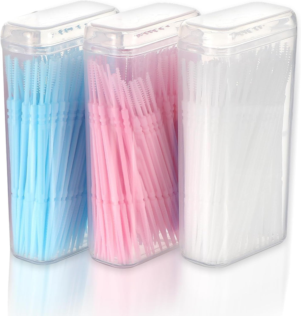 500pcs Double Head Dental Floss Picks for Oral Hygiene - Interdental & Brush