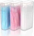 500pcs Double Head Dental Floss Picks for Oral Hygiene - Interdental & Brush