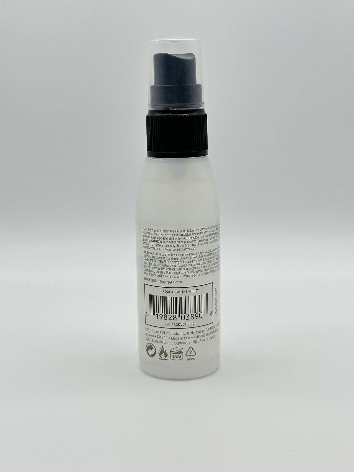 OPI Nas 99 Nail Cleaning Solution 1.8 Fl Oz - Pre- and Post-Artificial Nail Care