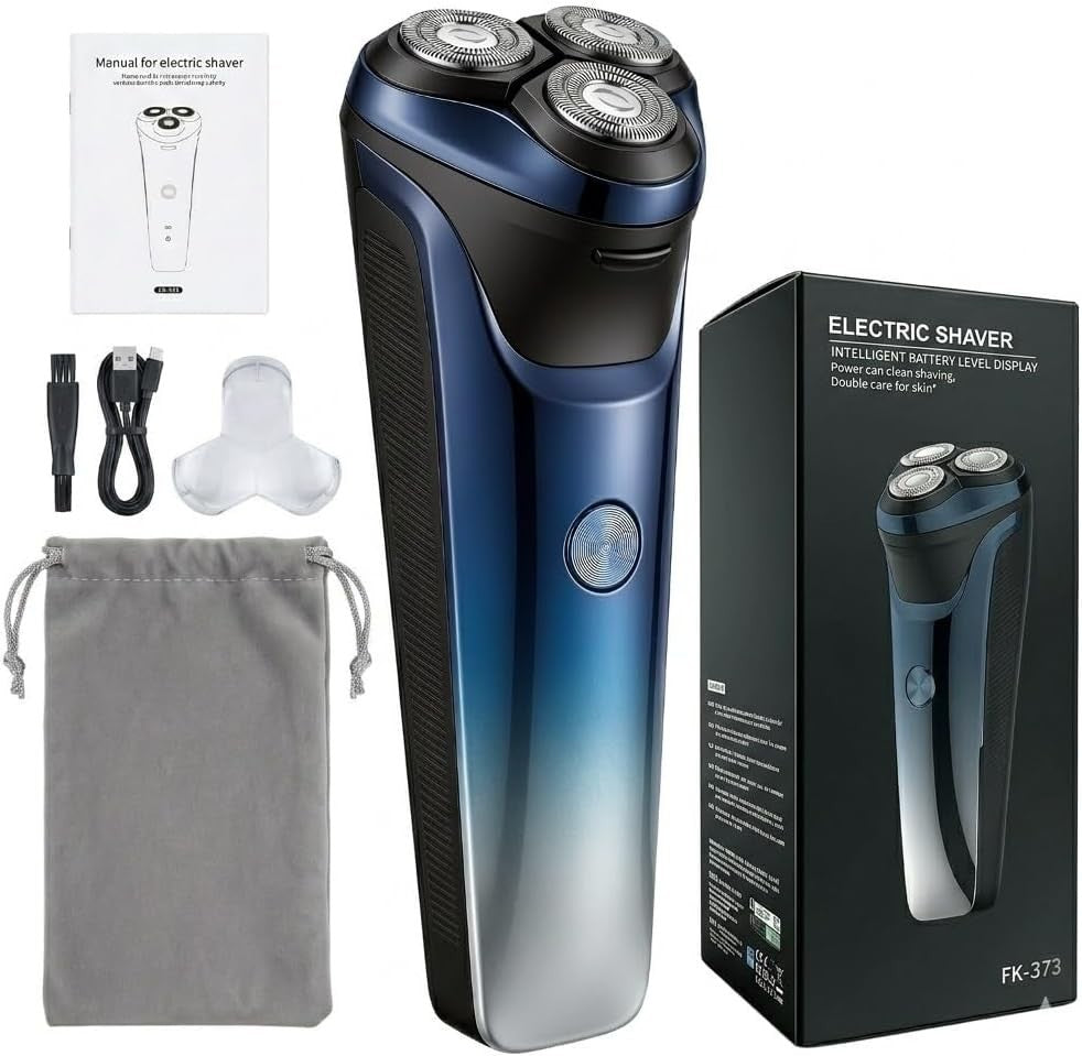 Men's Wet & Dry Electric Shaver with Pop-up Trimmer - USB-C Rechargeable