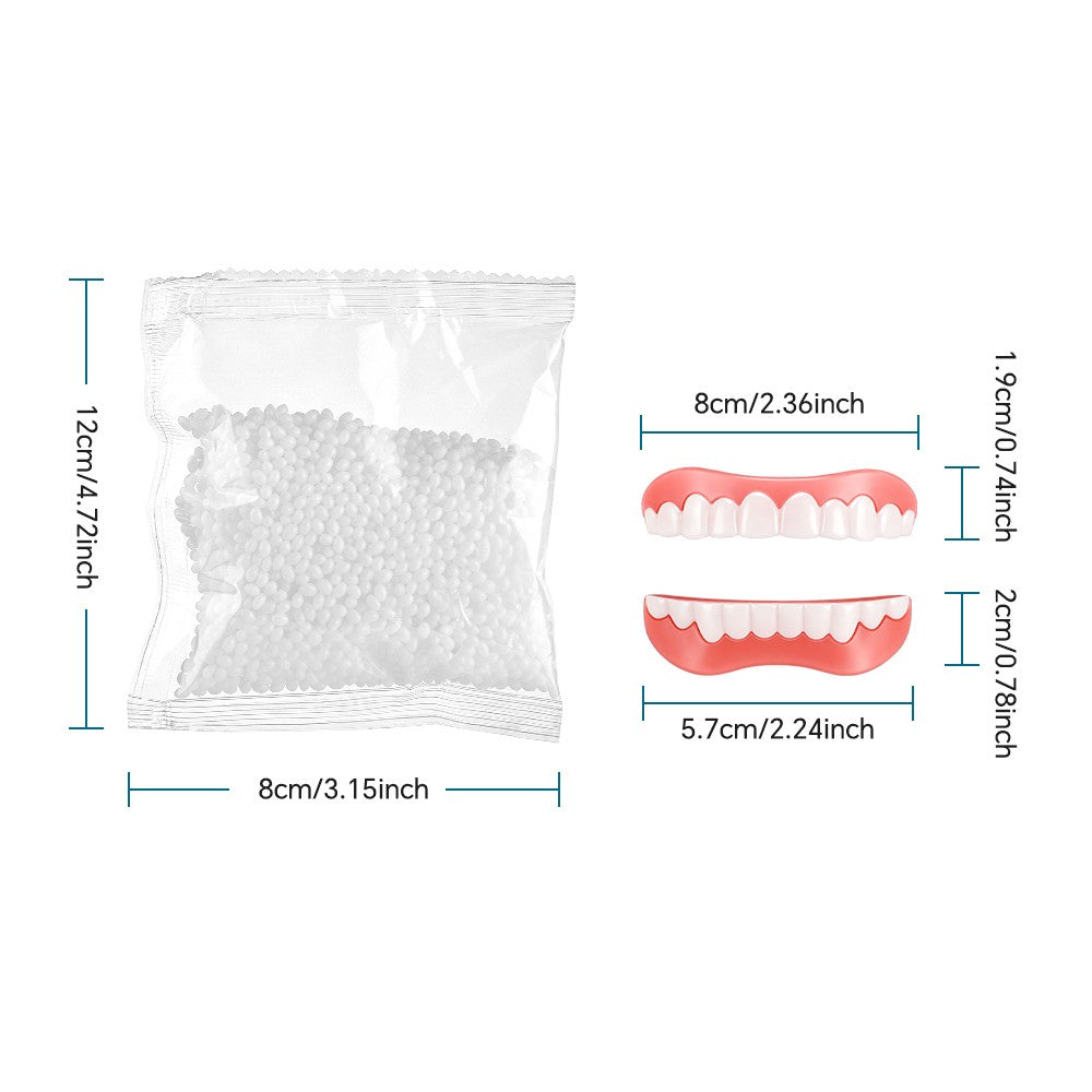 Silicone Denture Repair Kit for Upper & Lower Teeth - DIY Teeth Glue Set