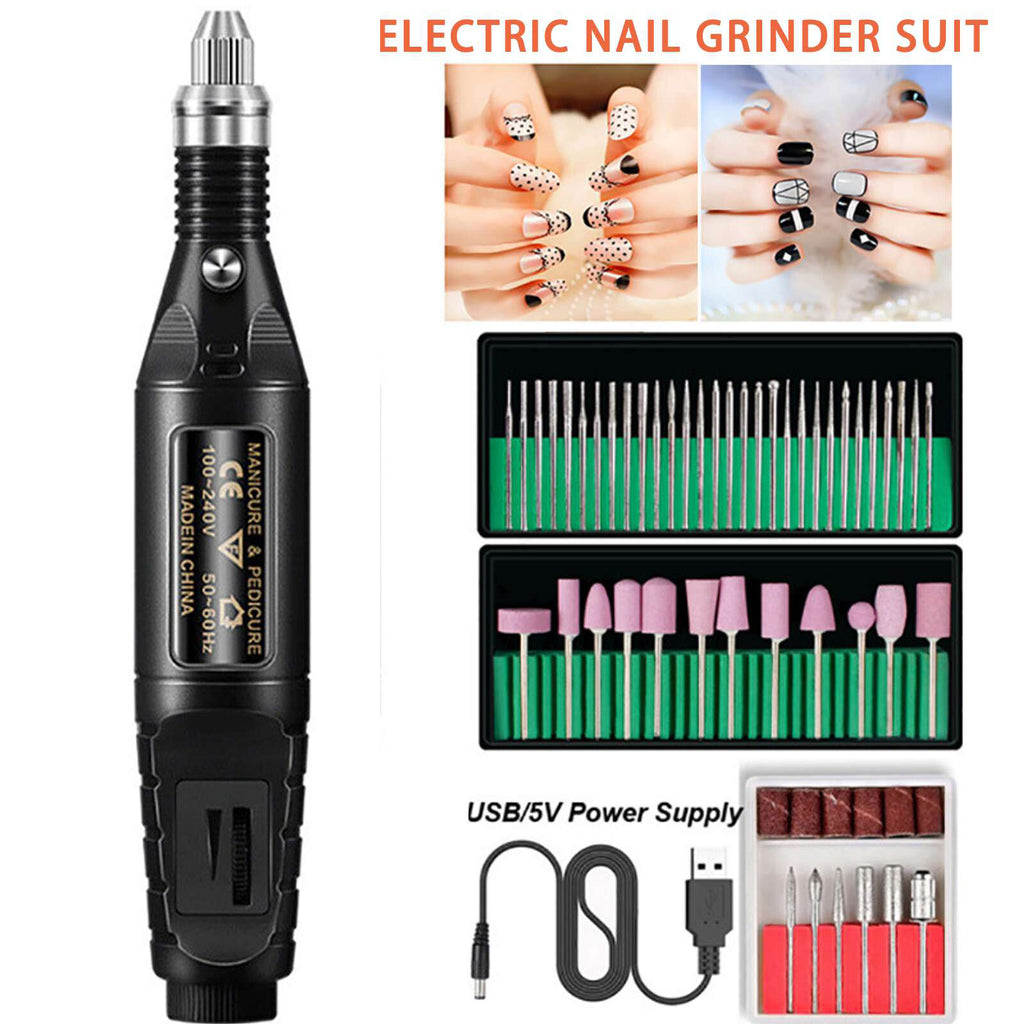 Electric Toe Nail Grinder for Thick Nails Manicure Pedicure Set - USB Rechargeable