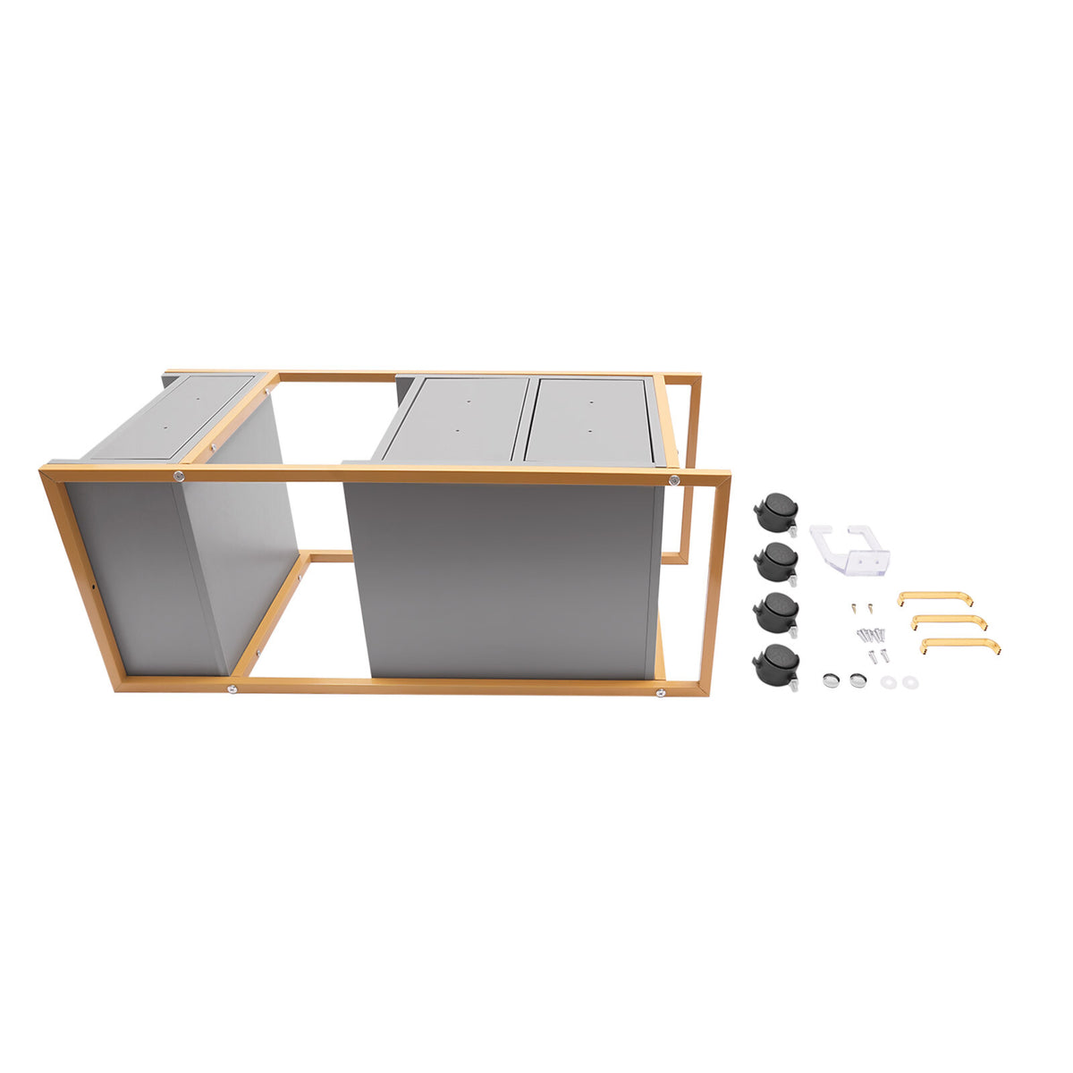 Salon Storage Cart with Wheels - Modern Barber Trolley for Organization