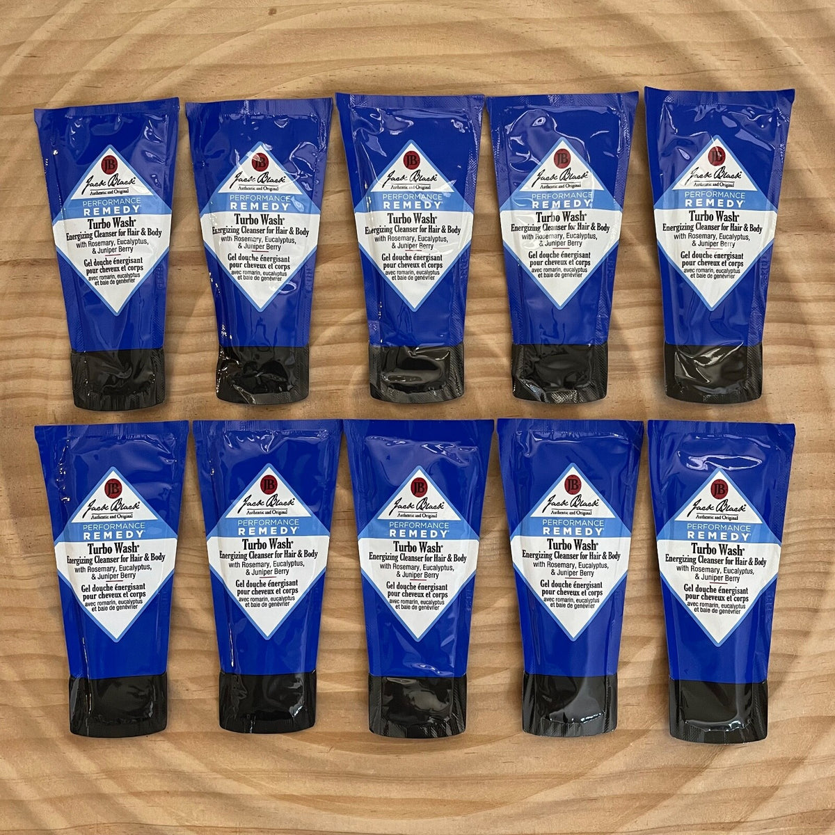 Energizing Hair and Body Cleanser Samples - Rosemary Eucalyptus Juniper Berry 10 Pouches