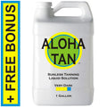 Very Dark Spray Tanning Solution - 1 Gallon Sunless Self Tanner with Applicator Mitt & Gloves