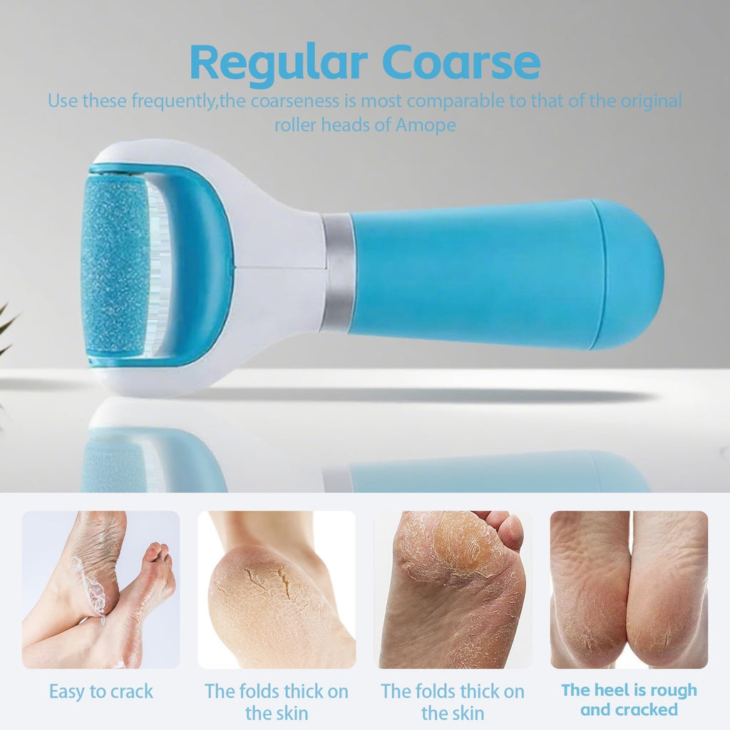 Replacement Foot File Rollers for Amope Pedi-Perfect & Callus Removers - 12 Pcs