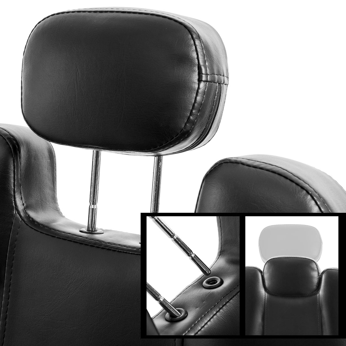 Heavy-Duty Hydraulic Barber Chair with Footrest for Salon Hair Styling 400LB Support