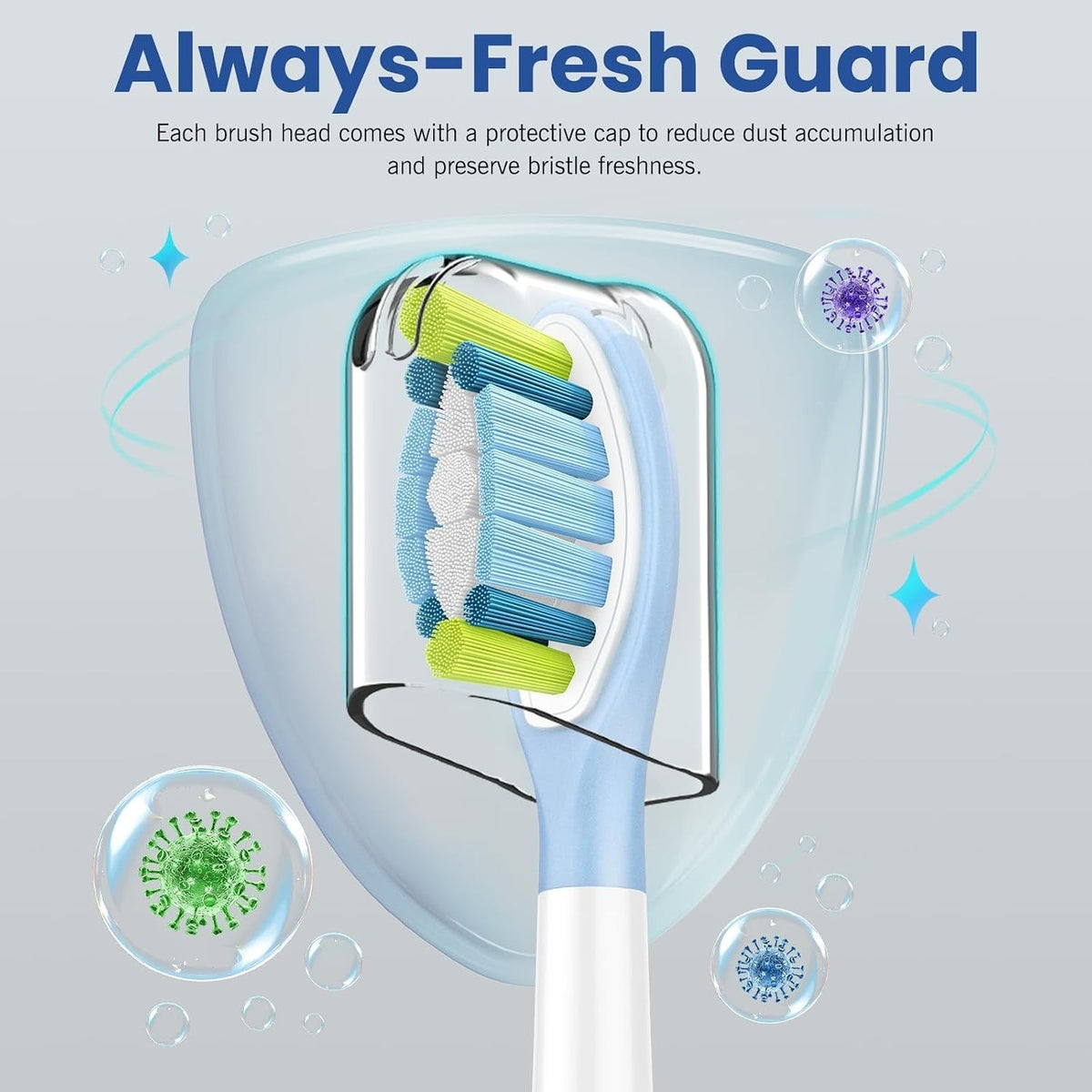 16 Pack Replacement Toothbrush Heads for Philips Sonicare - Soft Bristles & Indicator