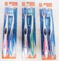 Manual Medium Toothbrush with Tongue & Cheek Cleaner - 6 Pack