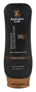 Australian Gold Dark Tanning Bronzing Accelerant Lotion 8oz with Aloe Vera & Vitamin E