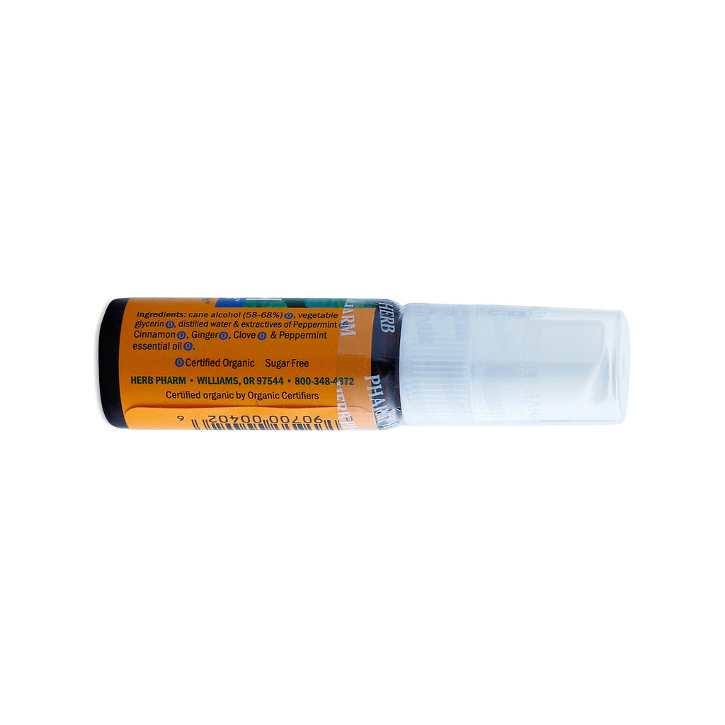 Herb Pharm Organic Peppermint Breath Refresher Spray 0.47 Fl Oz