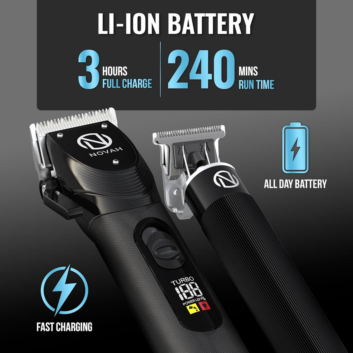 Professional Hair Clippers for Men with 23-Piece Barber Kit & Cordless Trimmer Set