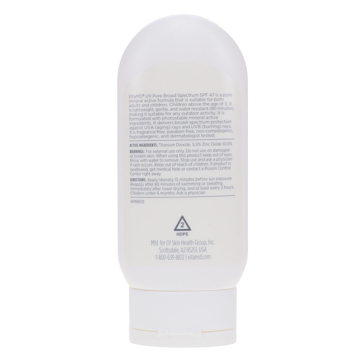 EltaMD UV Pure Broad Spectrum SPF 47 Sunscreen 4 oz for Face & Body