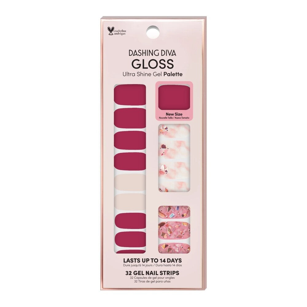 Gel Nail Strips Manicure Kit - Ultra Shine, Long Lasting, Easy Application