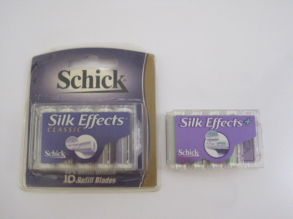 Schick Silk Effects Razor Blade Refills - Classic & Plus Blades, NOS