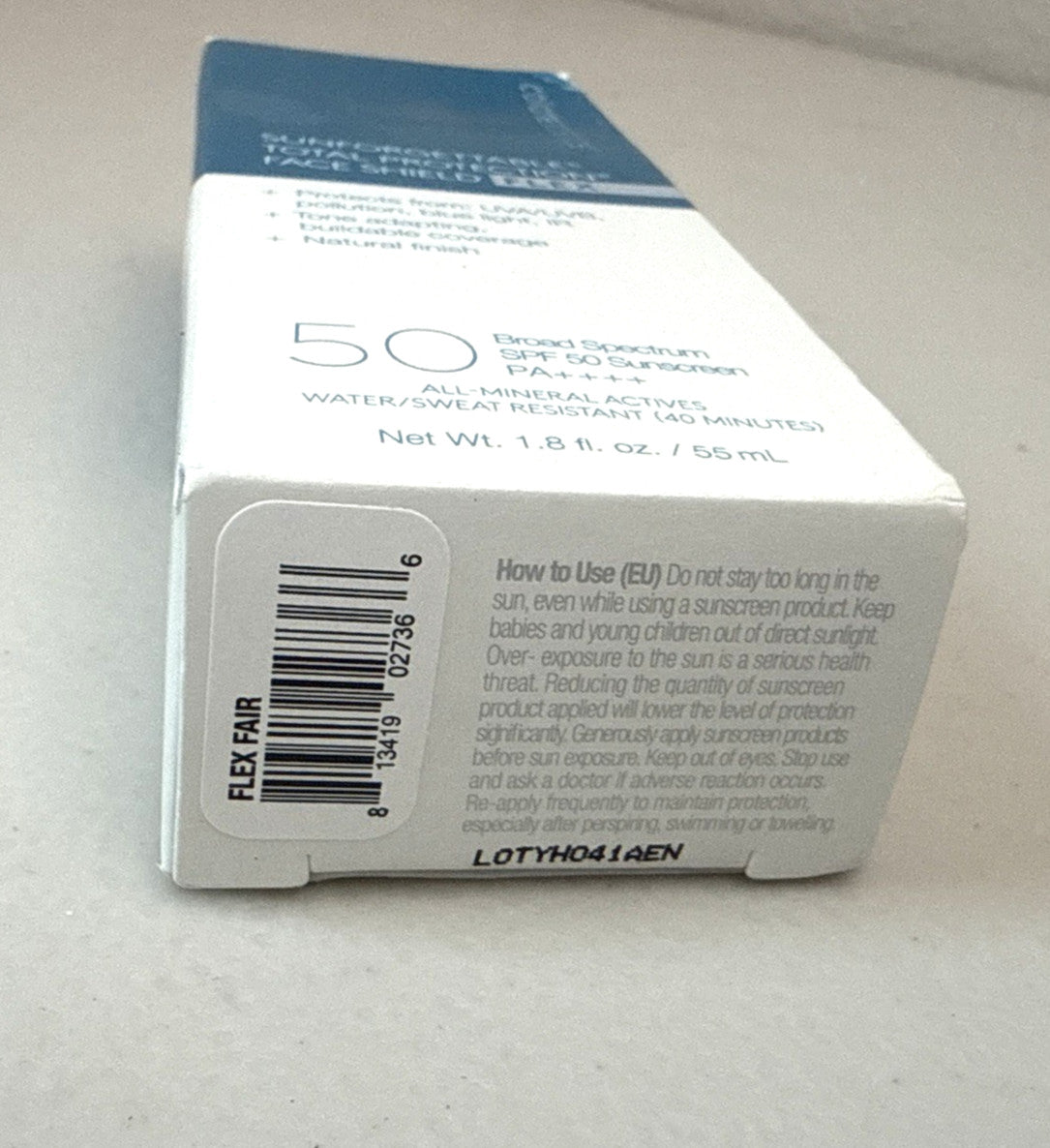 SPF 50 Face Shield Flex Sun Protection 1.8 FAIR - Protective Face Cover