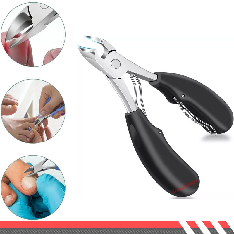 Heavy Duty Toenail Clippers for Thick Nails & Ingrown Toenails - Stainless Steel