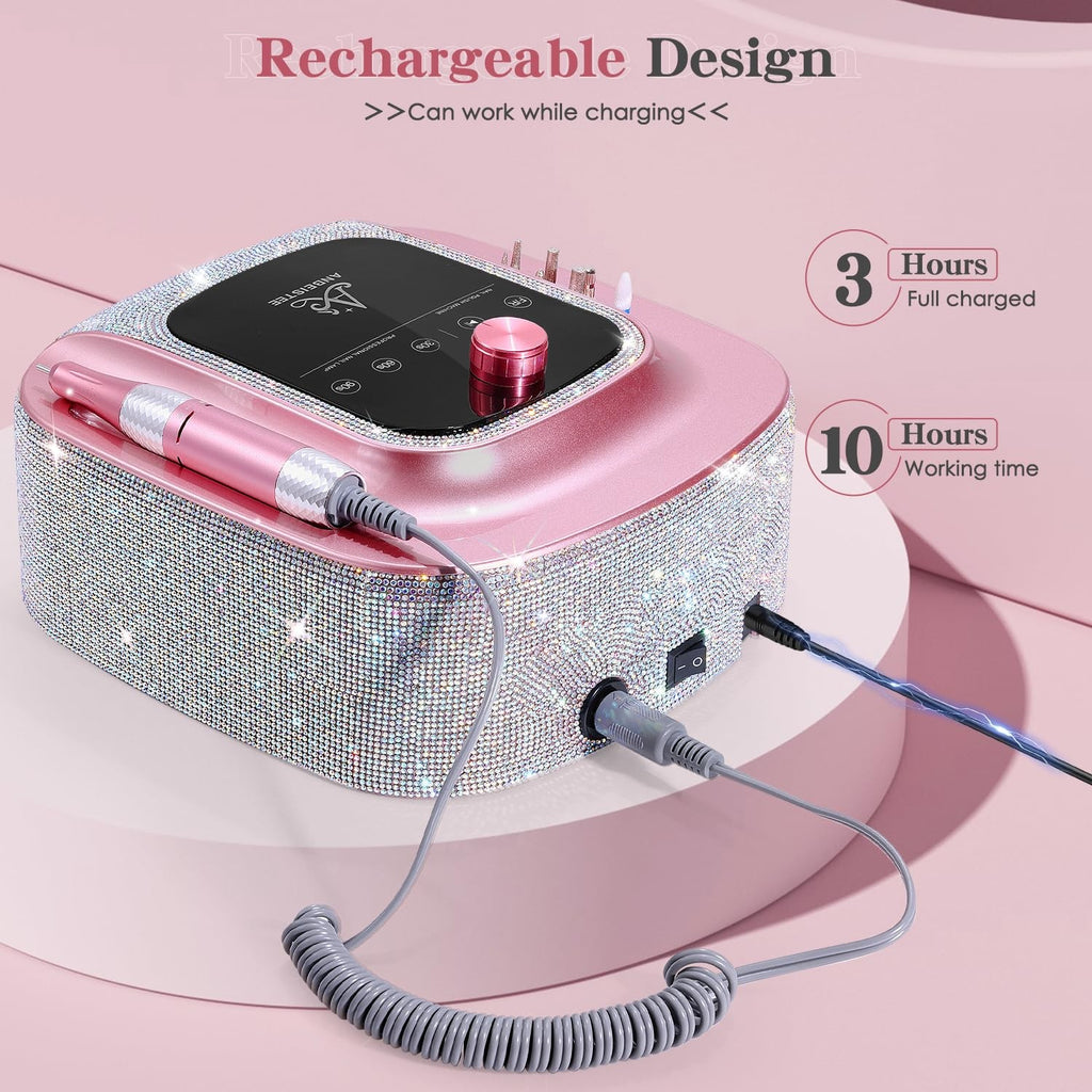 2-in-1 Rechargeable Nail Drill & UV LED Lamp - Professional Manicure Tool