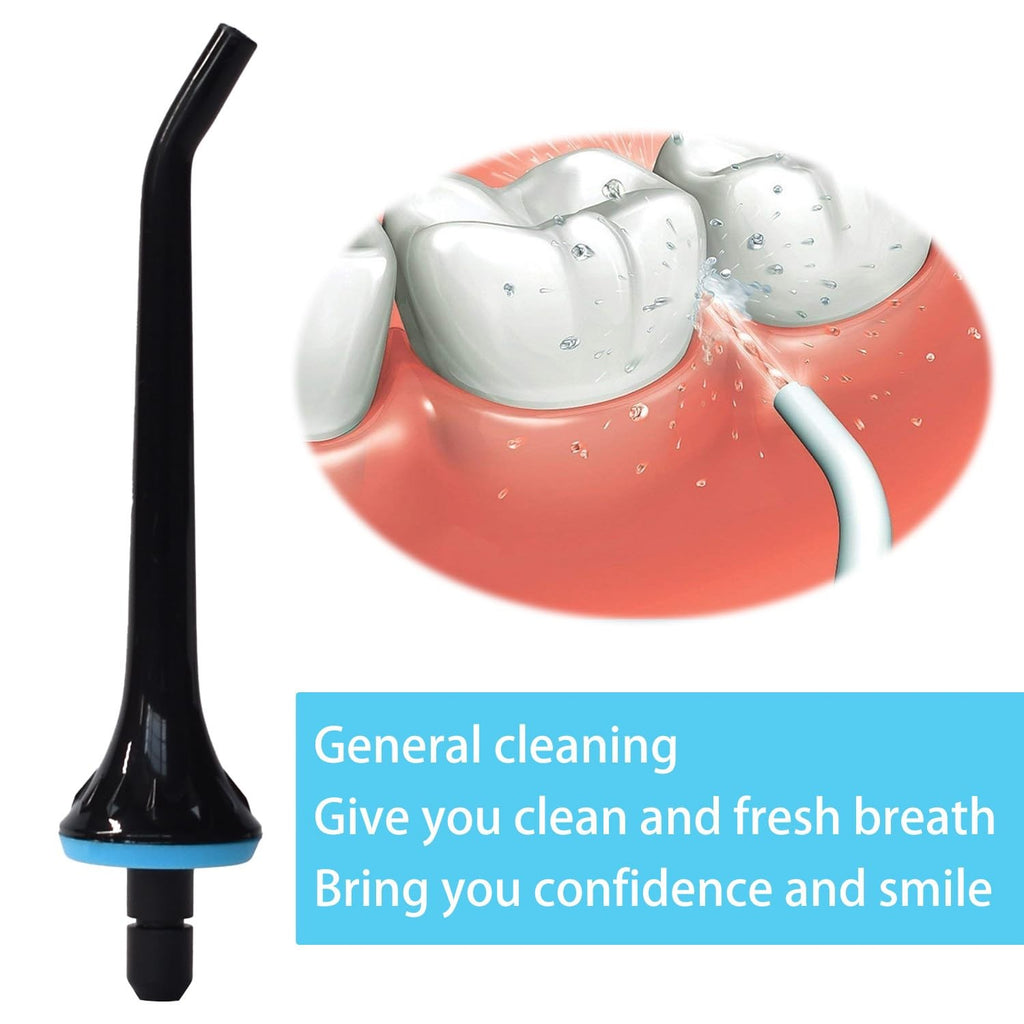 Water Flosser Replacement Tips Black for Nicwell, Oralfree, COSLUS, Mospro, Zerhunt