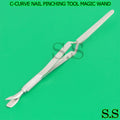 Stainless Steel Cuticle Pusher Nipper Tweezer Nail Tool Multi-Function