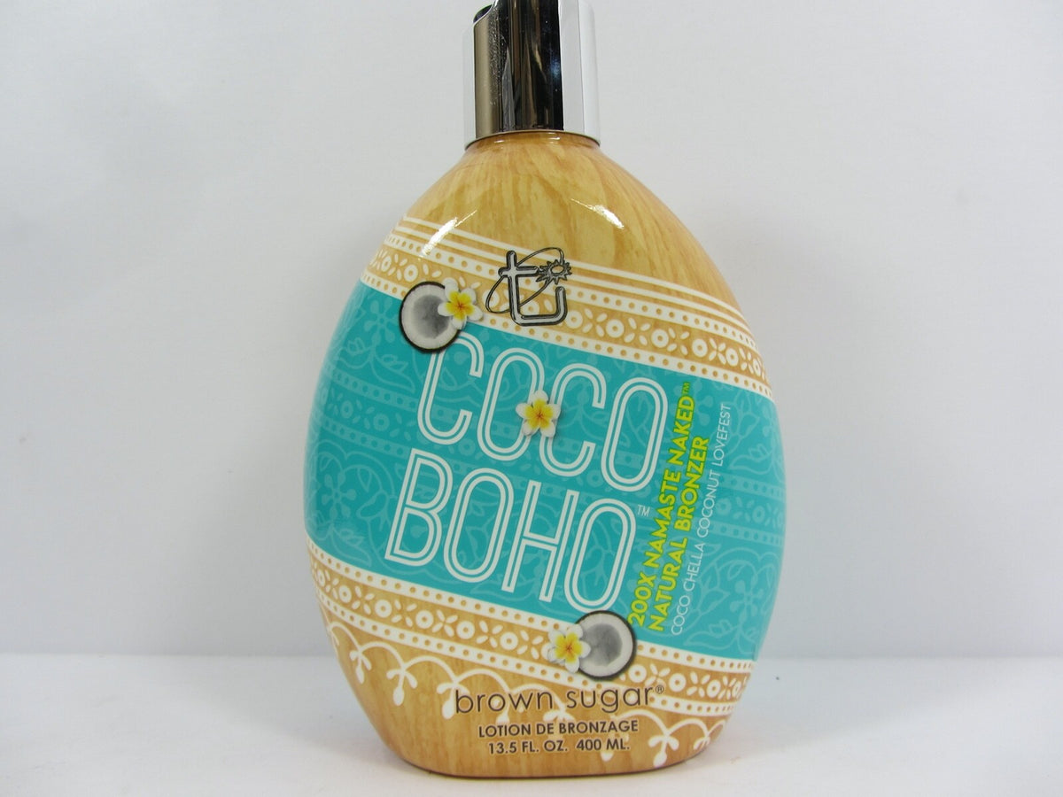 Coco Boho Natural Tanning Lotion 200X Bronzer for All Skin Types - 13.5 oz