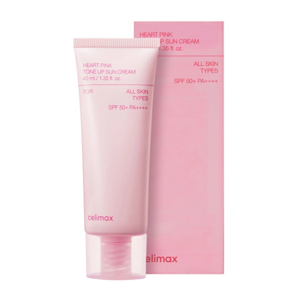 Pink Tone Up Sunscreen SPF50+ PA++++ for Face 40ml - Broad Spectrum Sun Protection