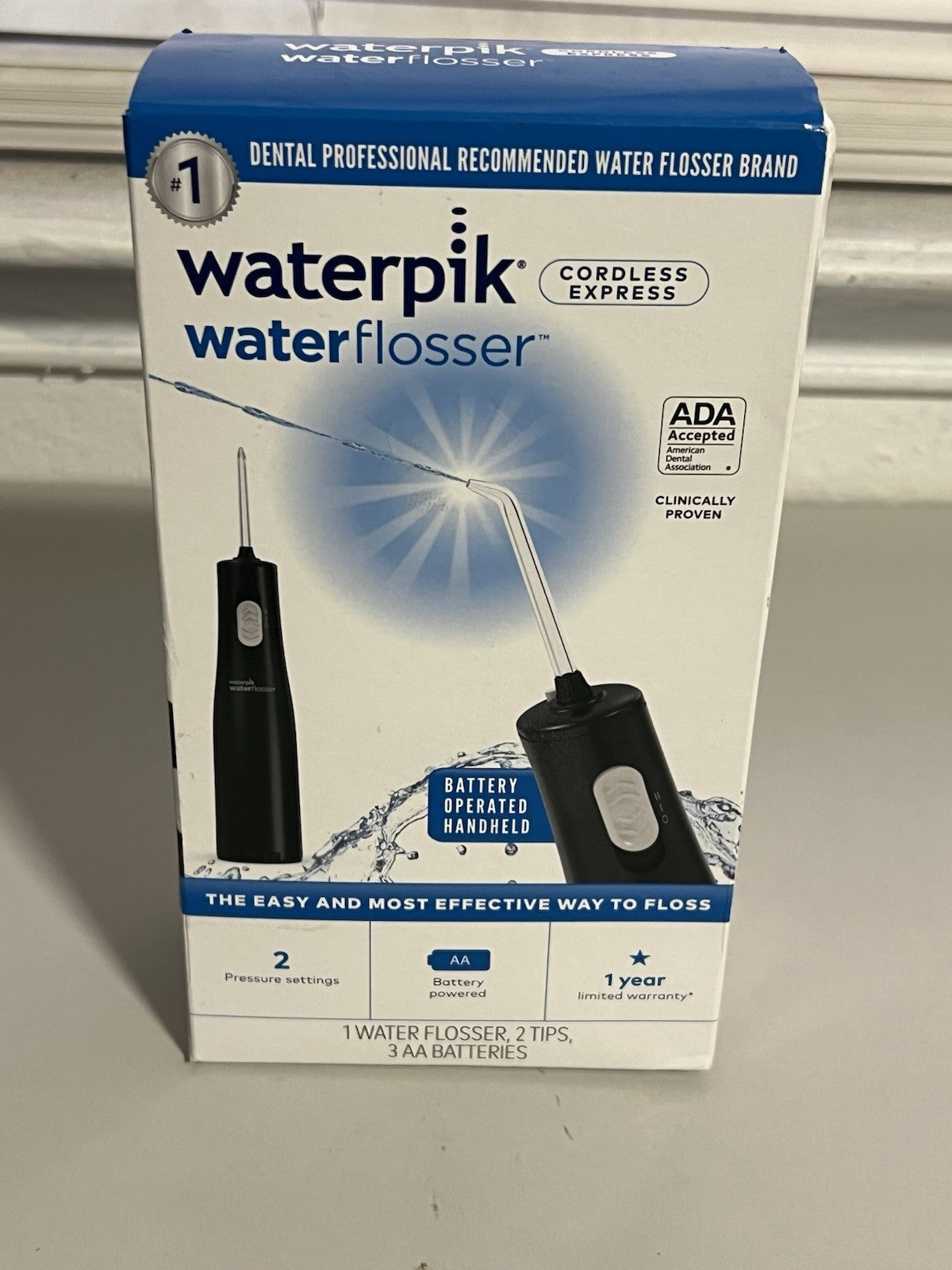 Cordless Water Flosser for Oral Care - Portable Black Model