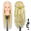 Mannequin Head with 80% Human Hair for Cosmetology Hair Styling Practice