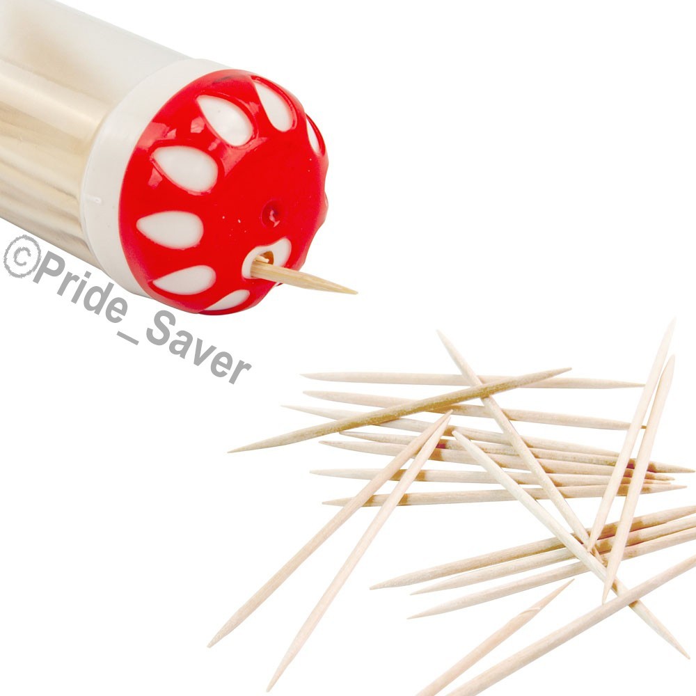 Eco-Friendly Bamboo Toothpicks with Spill-Resistant Shakers - 520 Pieces Set