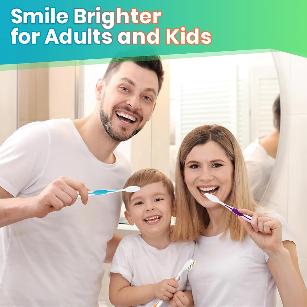 Disposable Toothbrush Set with Covers - 30 Pack, Portable & Hygienic