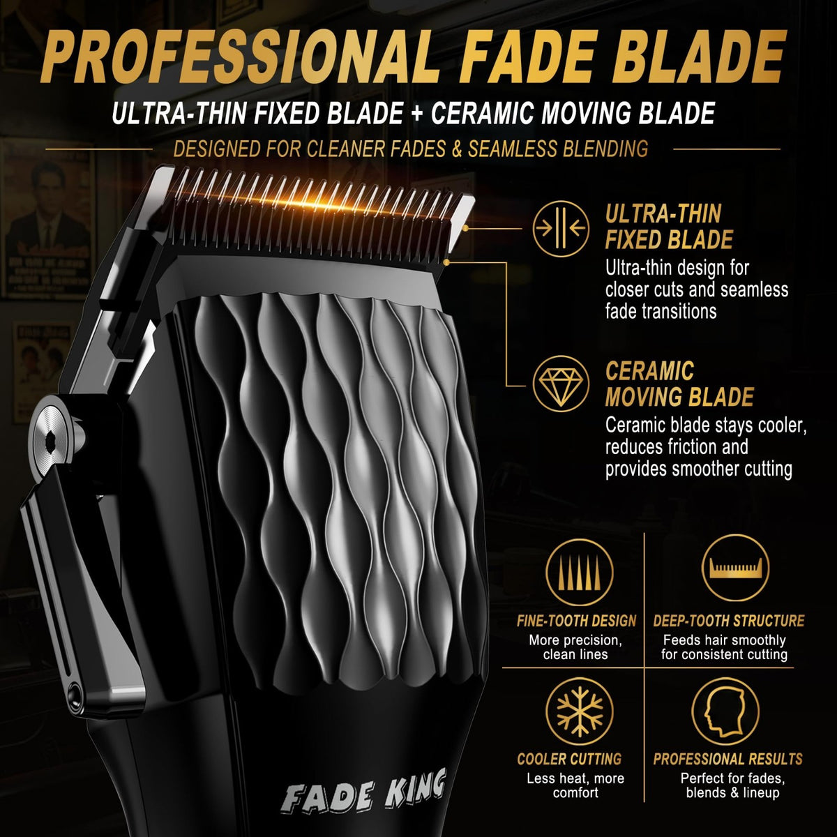 Cordless Hair Clippers & Grooming Kit for Men, Professional Trimmer Set