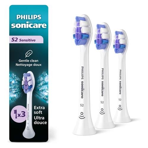 Philips Sonicare S2 Sensitive Replacement Brush Heads - 3 Pack