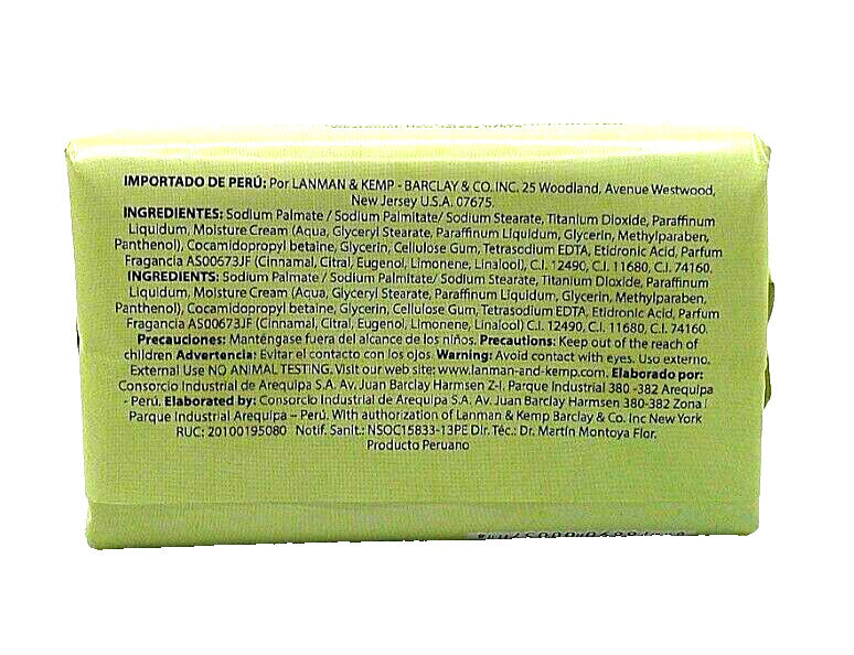 Florida Water Bar Soap 3-Pack - Refreshing Scent, Gentle Formula, 3.35 oz Each