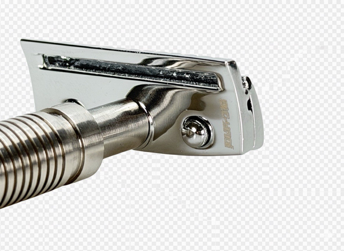 Single Edge Safety Razor Handle Stainless Steel & Zinc Alloy Head