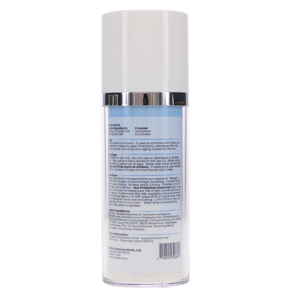 Tinted Mineral Sunscreen SPF 40 - Facial Primer & Sunblock 1.75 oz
