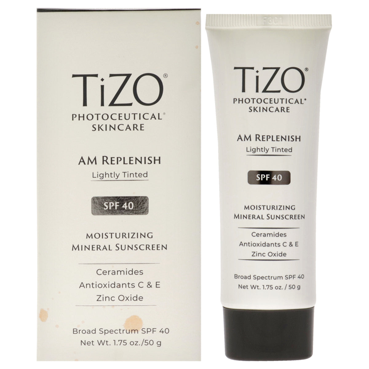 Unisex SPF 40 Lightly Tinted Sunscreen with Zinc & Ceramides - 1.75 oz
