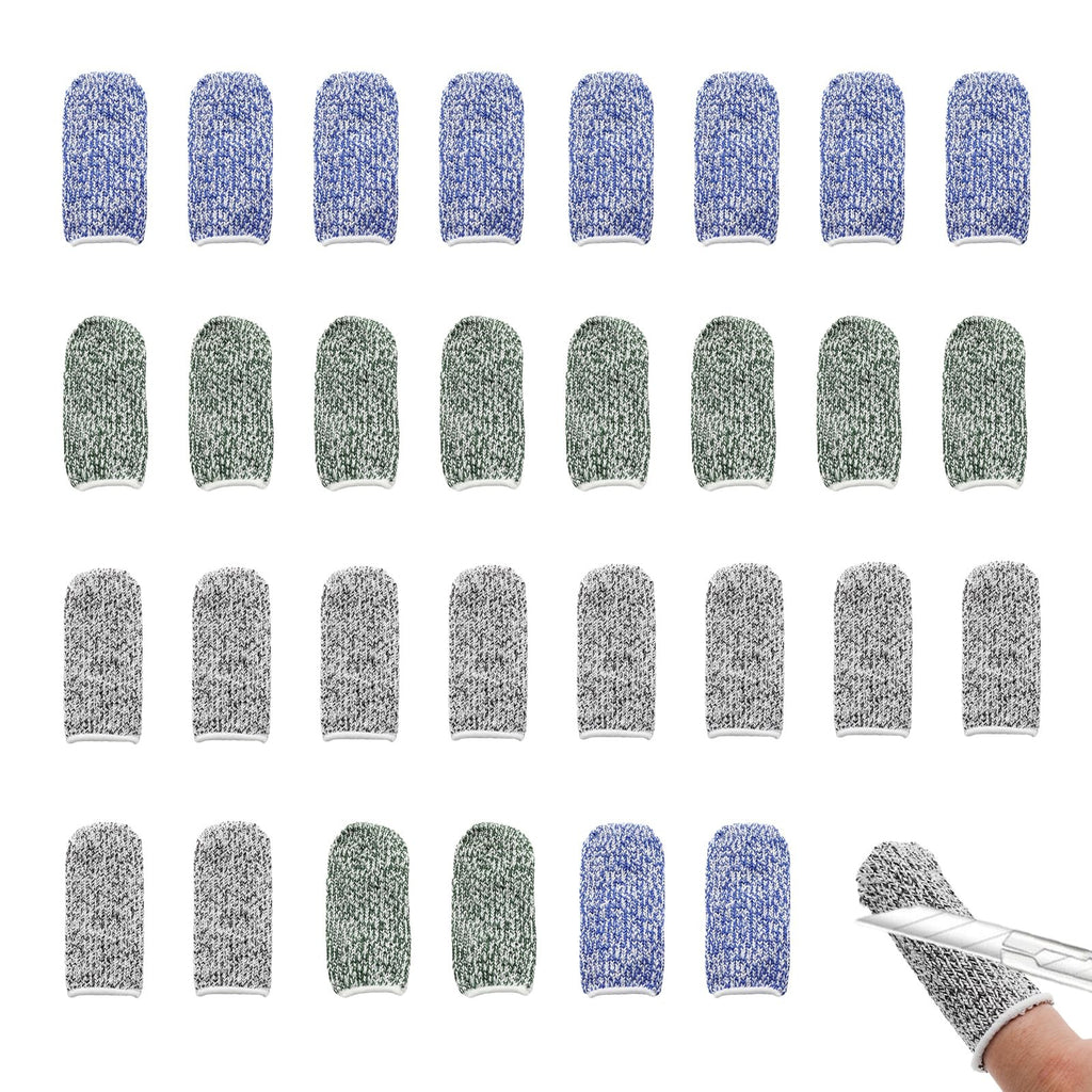 30 Pcs Cut Resistant Finger Cots Finger Guards Protectors for Gardening & Kitchen