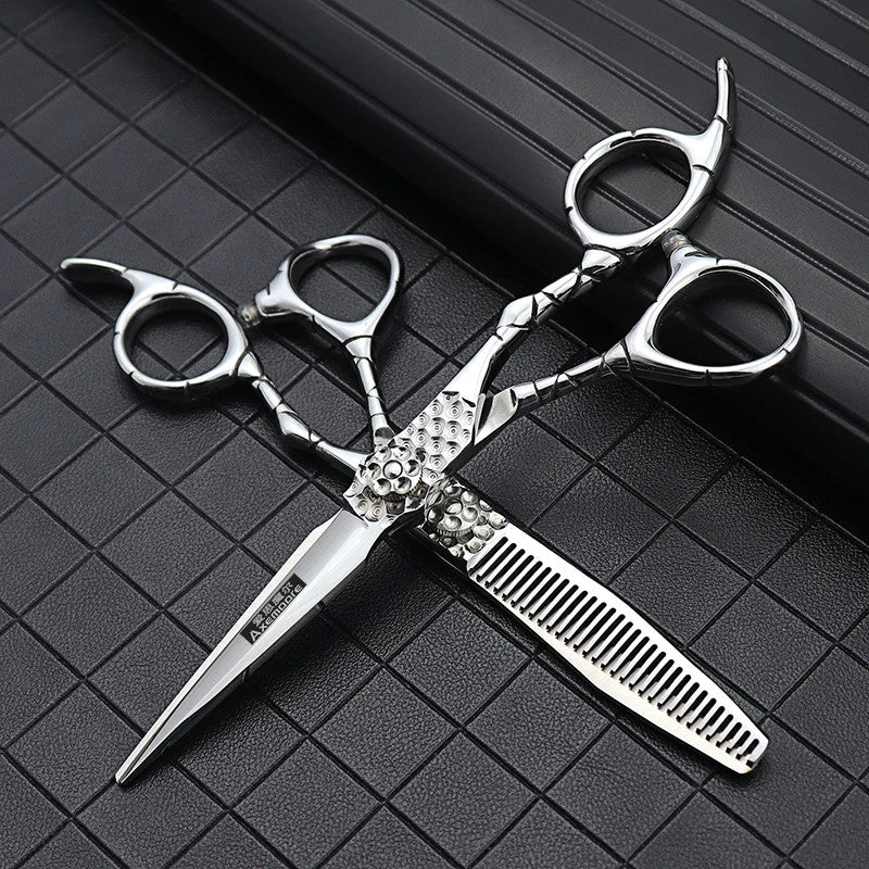 Professional Barber Scissors Set - Hair Cutting & Thinning Shears, 6 Inch