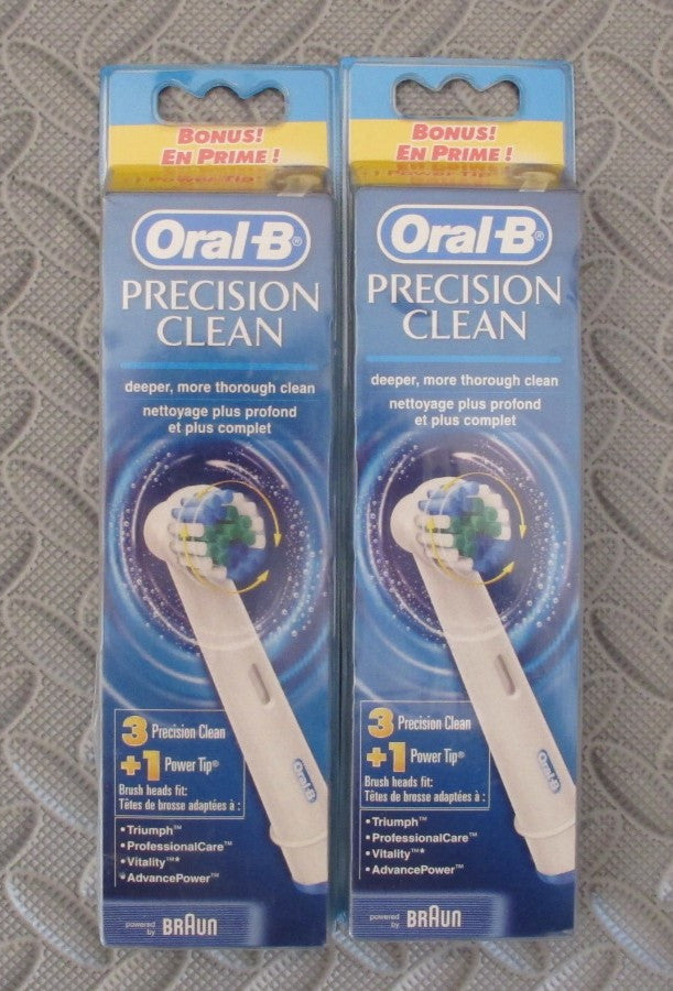 Oral-B Toothbrush Replacement Heads 6 Precision Clean + 2 Power Tip