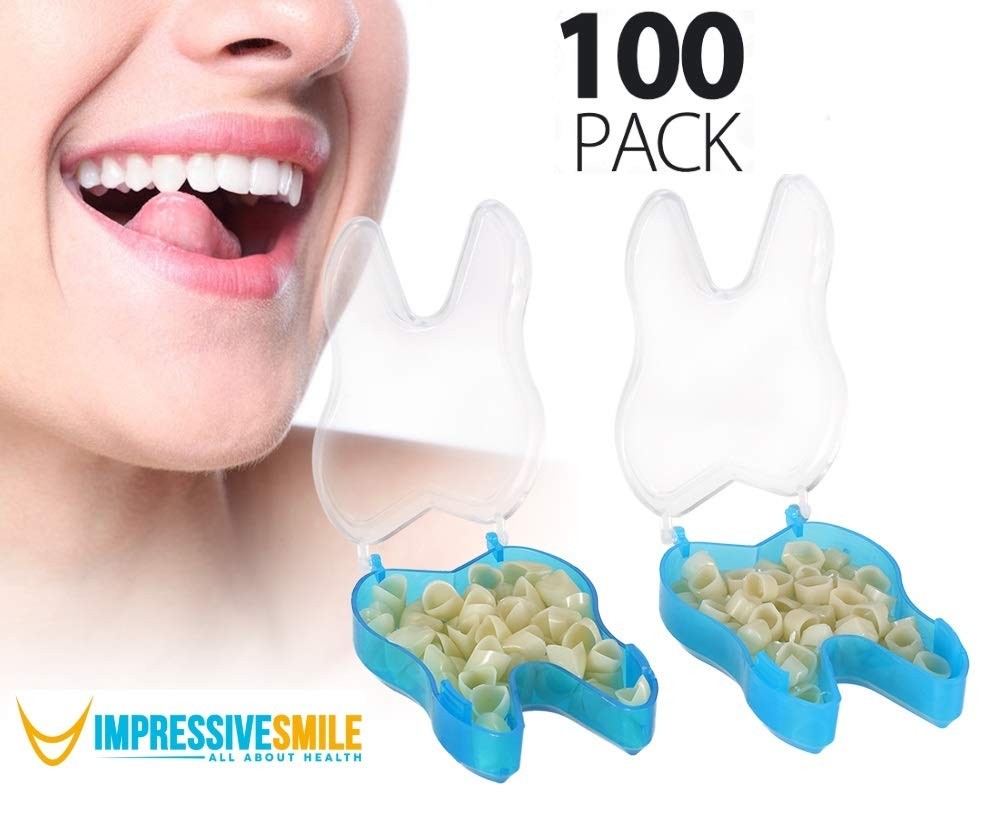 Mixed Dental Temporary Crown Kit for Anterior & Posterior Teeth - 100 Units
