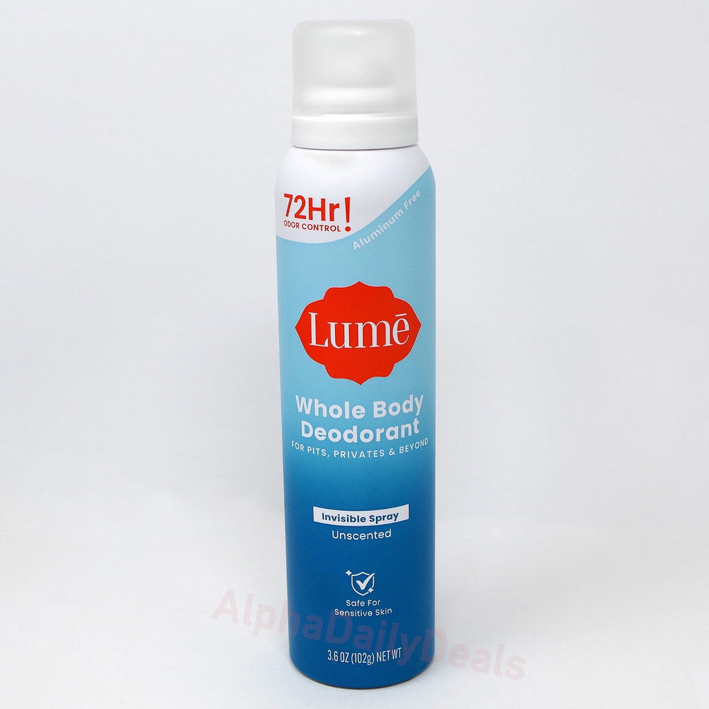 Unscented Whole Body Deodorant Spray - Aluminum Free, 3.6 oz