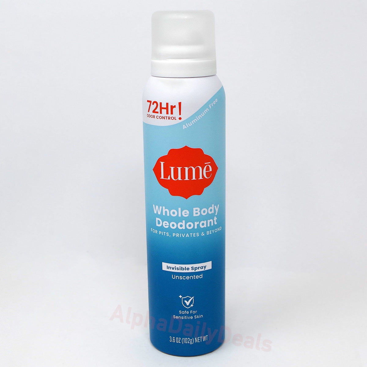 Unscented Whole Body Deodorant Spray - Aluminum Free, 3.6 oz