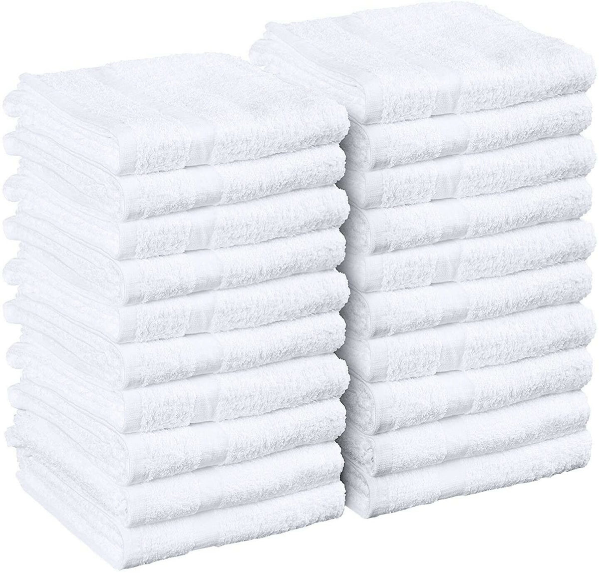 Bulk Cotton Hand Towels - 24 Pack 16x27 Inches for Spa, Salon, Gym